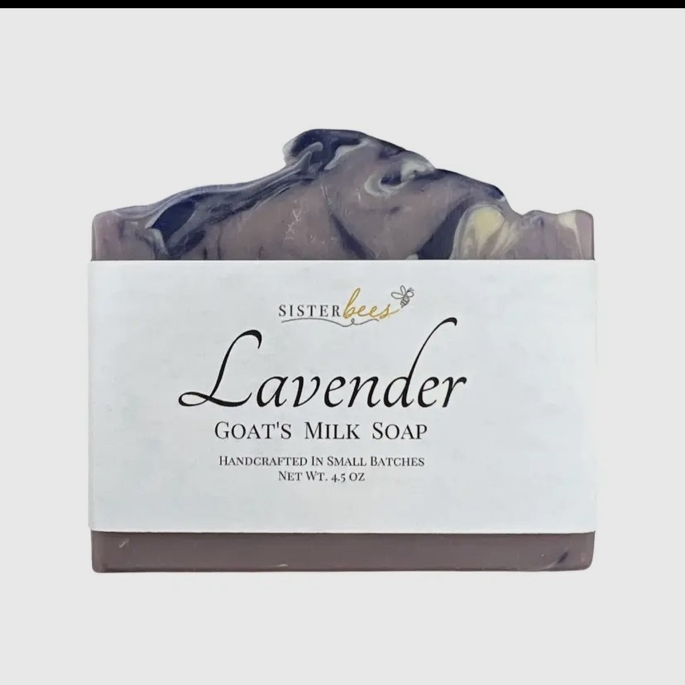 SISTER BEES - GOATS MILK SOAP - LAVENDER - Picture 1 of 2